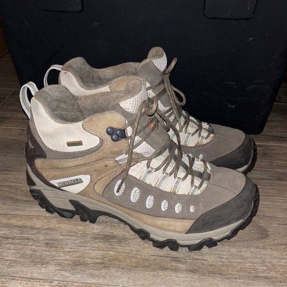 Merrell Kinetic Mid Waterproof Brindle Performance Hiking Footwear Size 10 - Picture 3 of 8